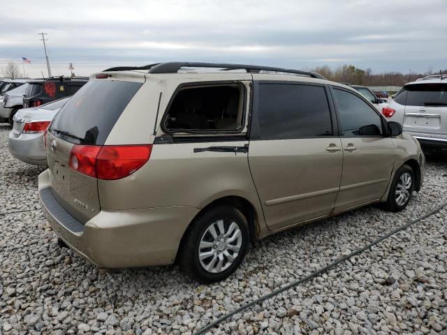 5TDZK23C87S051367 - 2007 TOYOTA SIENNA CE GOLD photo 3