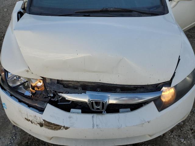 2HGFA1F60BH010388 - 2011 HONDA CIVIC LX-S WHITE photo 11