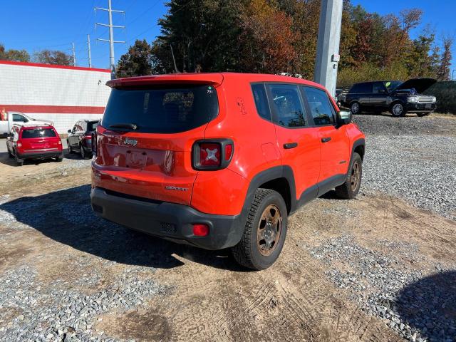 ZACCJBAH3HPG04657 - 2017 JEEP RENEGADE SPORT ORANGE photo 4