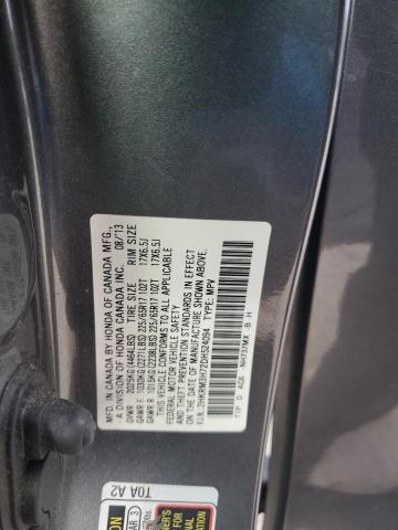 2HKRM3H72DH524094 - 2013 HONDA CR-V EXL CHARCOAL photo 14