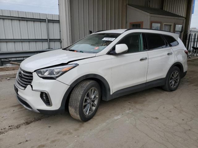 KM8SN4HF3HU236619 - 2017 HYUNDAI SANTA FE SE WHITE photo 1