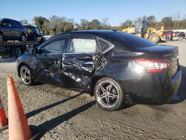 3N1AB7AP8EY342069 - 2014 NISSAN SENTRA S BLACK photo 2