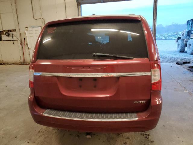 2A4RR6DG5BR714491 - 2011 CHRYSLER TOWN & COU LIMITED MAROON photo 6