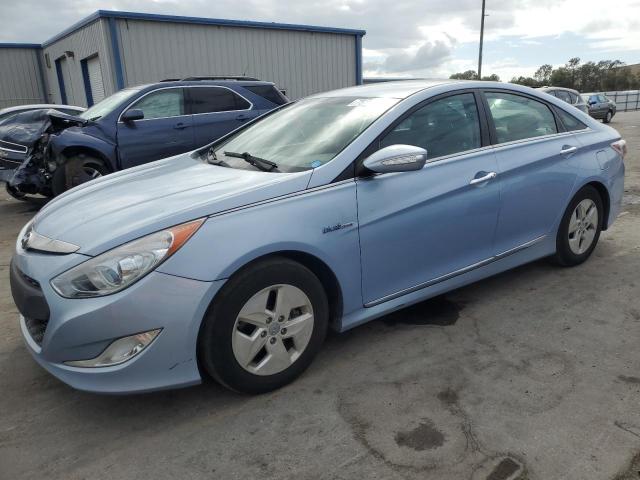 KMHEC4A41BA005125 - 2011 HYUNDAI SONATA HYBRID BLUE photo 1