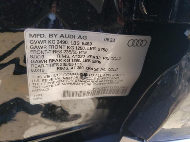 WA14AAFY1P2179837 - 2023 AUDI Q5 SPORTBACK PREMIUM 45 BLACK photo 12