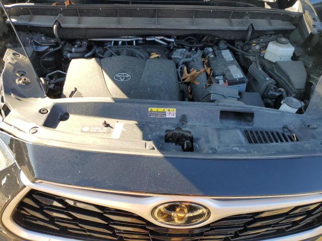 5TDGZRBHXMS532449 - 2021 TOYOTA HIGHLANDER XLE BLACK photo 12