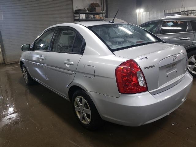 KMHCN4AC7AU465783 - 2010 HYUNDAI ACCENT GLS SILVER photo 2