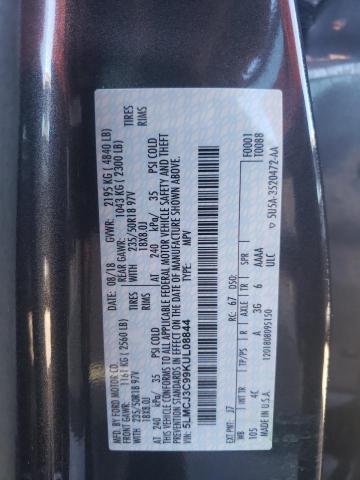 5LMCJ3C99KUL08844 - 2019 LINCOLN MKC RESERVE GRAY photo 14