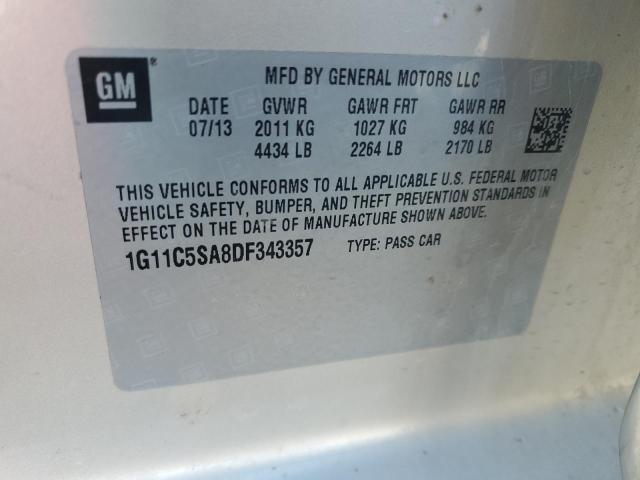 1G11C5SA8DF343357 - 2013 CHEVROLET MALIBU 1LT 米色 照片 12