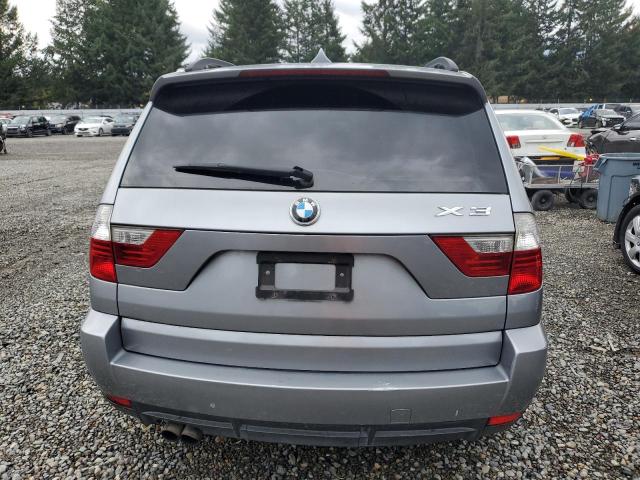 WBXPC93448WJ10795 - 2008 BMW X3 3.0SI GRAY photo 6