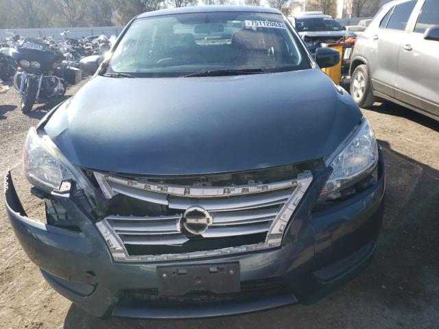 3N1AB7APXFY279560 - 2015 NISSAN SENTRA S BLUE photo 5