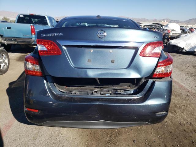 3N1AB7APXFY279560 - 2015 NISSAN SENTRA S BLUE photo 6