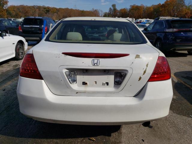 1HGCM56406A075276 - 2006 HONDA ACCORD LX WHITE photo 6