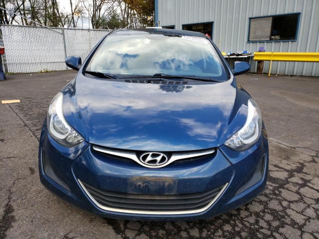 KMHDH4AE6GU649151 - 2016 HYUNDAI ELANTRA SE BLUE photo 5