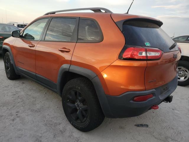 1C4PJMBS0GW328270 - 2016 JEEP CHEROKEE TRAILHAWK ORANGE photo 2
