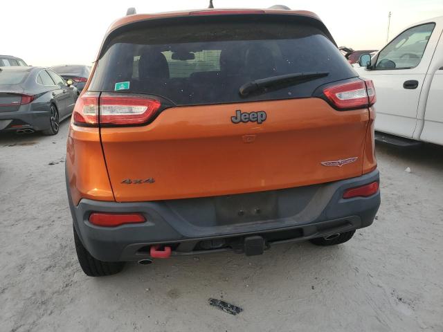 1C4PJMBS0GW328270 - 2016 JEEP CHEROKEE TRAILHAWK ORANGE photo 6