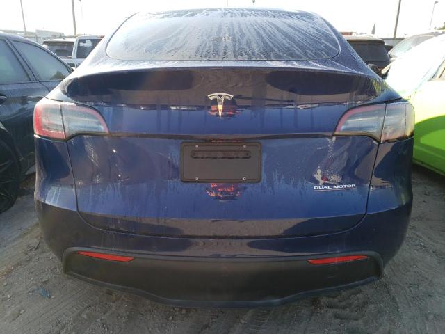 7SAYGDEF7NF488569 - 2022 TESLA MODEL Y BLUE photo 6