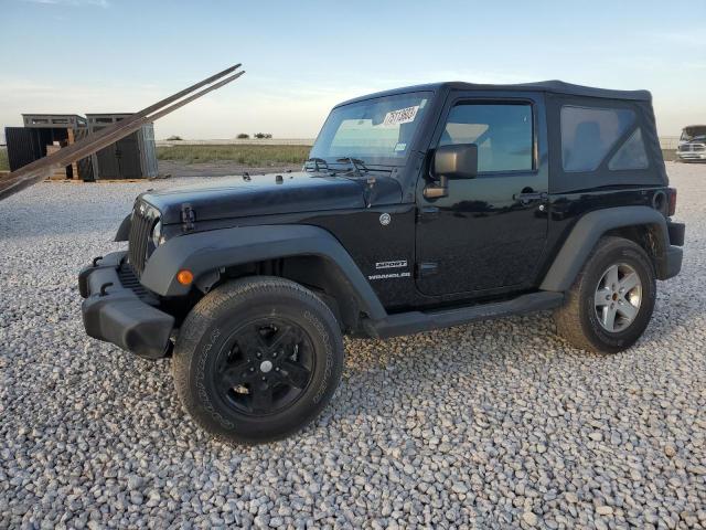 1C4AJWAG2GL183314 - 2016 JEEP WRANGLER SPORT BLACK photo 1