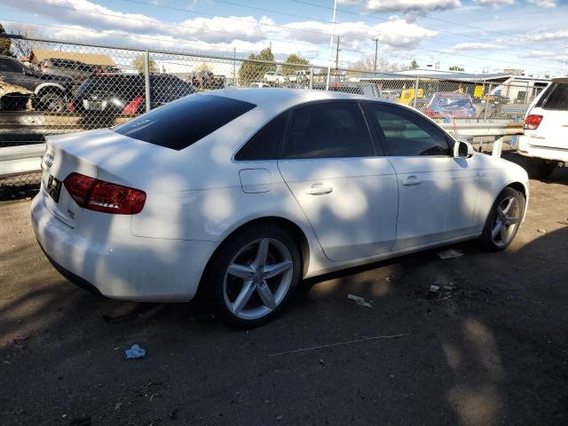 WAUBFAFL2CA118609 - 2012 AUDI A4 PREMIUM WHITE photo 3