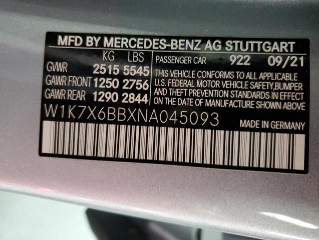 W1K7X6BBXNA045093 - 2022 MERCEDES-BENZ AMG GT 53 GRAY photo 13