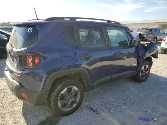 ZACCJBAB4HPF24439 - 2017 JEEP RENEGADE SPORT BLUE photo 3