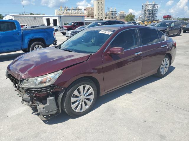 1HGCR2F85FA101616 - 2015 HONDA ACCORD EXL BURGUNDY photo 1