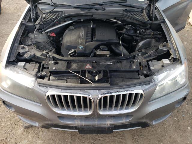 5UXWX7C51DL982422 - 2013 BMW X3 XDRIVE35I GRAY photo 12