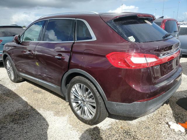 2LMPJ6LRXJBL39549 - 2018 LINCOLN MKX RESERVE Բորդո լուսանկար 2
