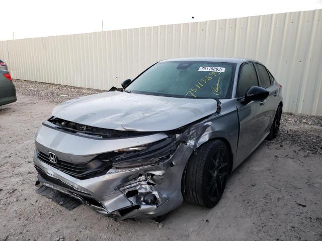2HGFE2F5XNH578394 - 2022 HONDA CIVIC SPORT SILVER photo 1