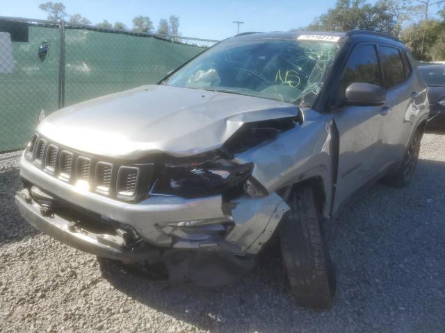 3C4NJDDB7KT739863 - 2019 JEEP COMPASS TRAILHAWK GRAY photo 1