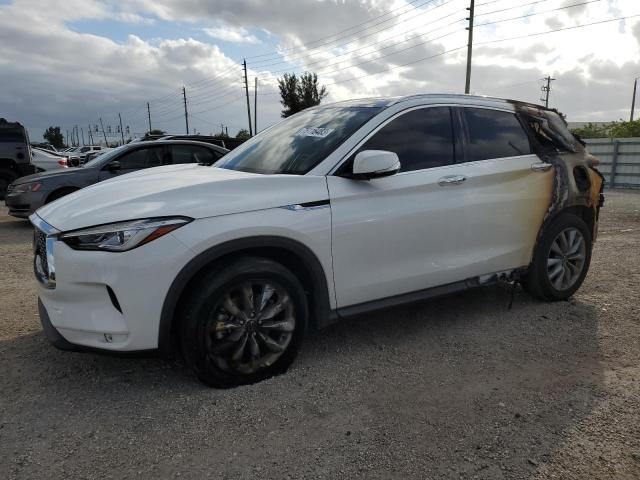 3PCAJ5BA4MF125398 - 2021 INFINITI QX50 LUXE WHITE photo 1