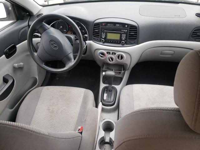 KMHCN46C18U276369 - 2008 HYUNDAI ACCENT GLS SILVER photo 8