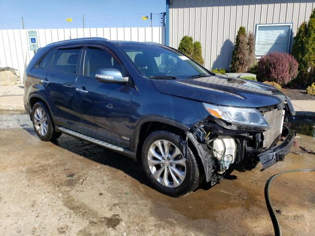 5XYKUDA79EG497924 - 2014 KIA SORENTO EX BLUE photo 4