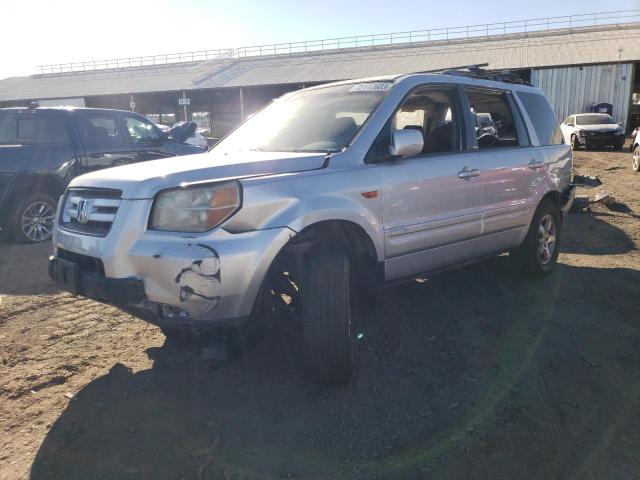 5FNYF28338B021496 - 2008 HONDA PILOT SE SILVER photo 1