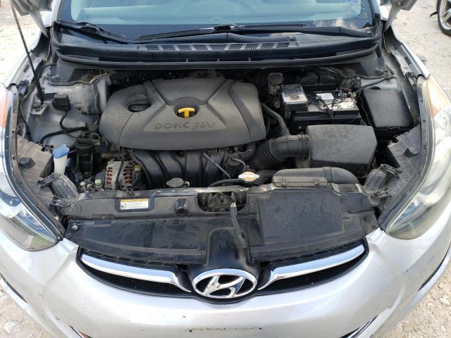 5NPDH4AE0CH063862 - 2012 HYUNDAI ELANTRA GLS SILVER photo 11