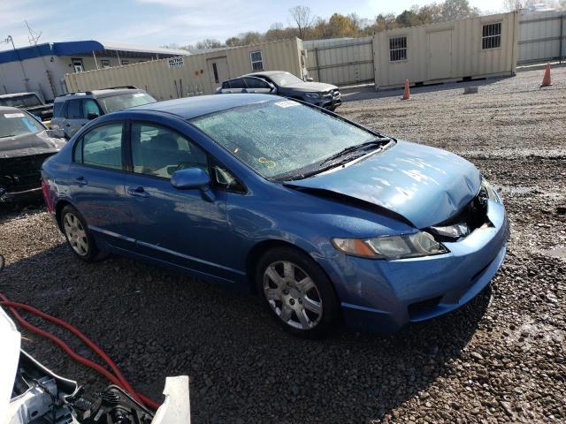 19XFA1F5XAE061283 - 2010 HONDA CIVIC LX BLUE photo 4