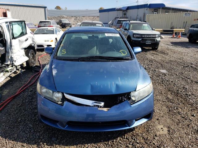 19XFA1F5XAE061283 - 2010 HONDA CIVIC LX BLUE photo 5