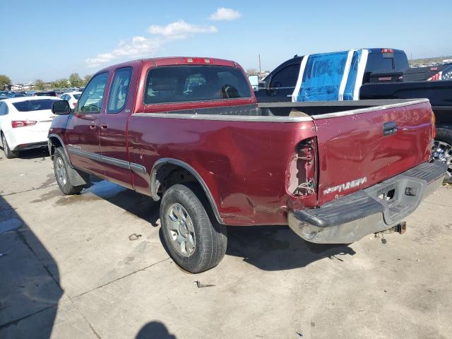 5TBRN34101S200333 - 2001 TOYOTA TUNDRA ACCESS CAB SR5 BURGUNDY photo 2
