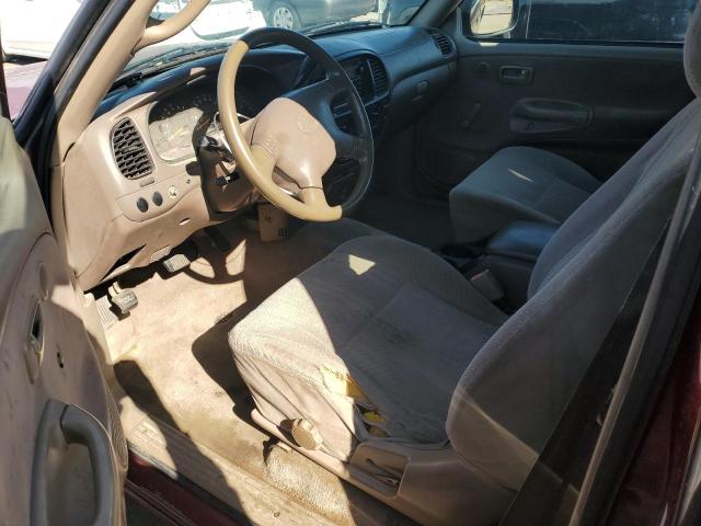5TBRN34101S200333 - 2001 TOYOTA TUNDRA ACCESS CAB SR5 BURGUNDY photo 8