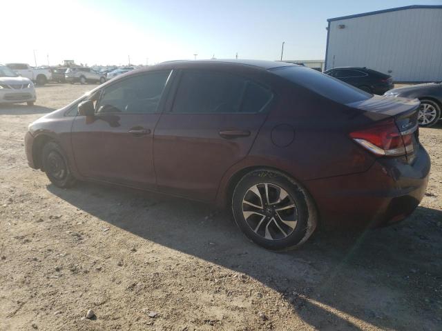 19XFB2F81FE064898 - 2015 HONDA CIVIC EX BURGUNDY photo 2