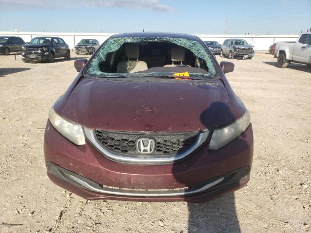 19XFB2F81FE064898 - 2015 HONDA CIVIC EX BURGUNDY photo 5