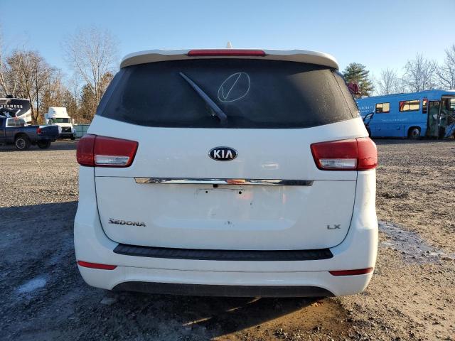 KNDMB5C11J6383166 - 2018 KIA SEDONA LX WHITE photo 6