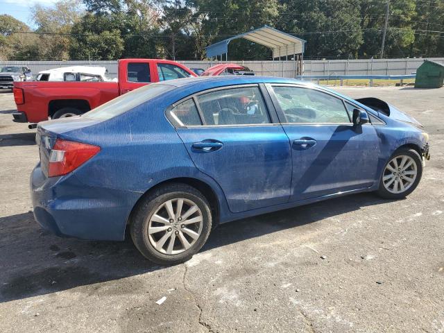 2HGFB2F82CH512518 - 2012 HONDA CIVIC EX BLUE photo 3