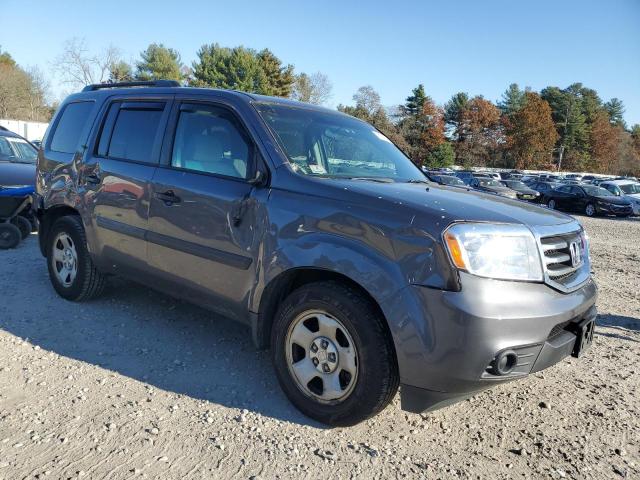 5FNYF4H21EB038148 - 2014 HONDA PILOT LX GRAY photo 4