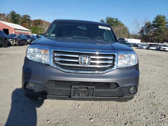 5FNYF4H21EB038148 - 2014 HONDA PILOT LX GRAY photo 5