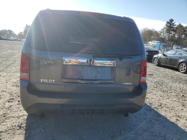 5FNYF4H21EB038148 - 2014 HONDA PILOT LX GRAY photo 6