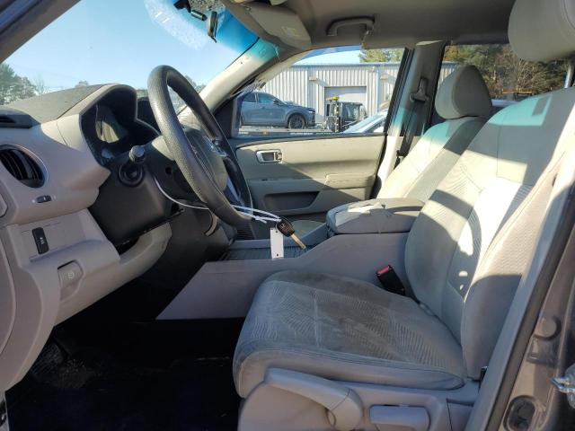 5FNYF4H21EB038148 - 2014 HONDA PILOT LX GRAY photo 7