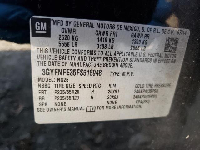 3GYFNFE35FS516948 - 2015 CADILLAC SRX PERFORMANCE COLLECTION Қара фото 13