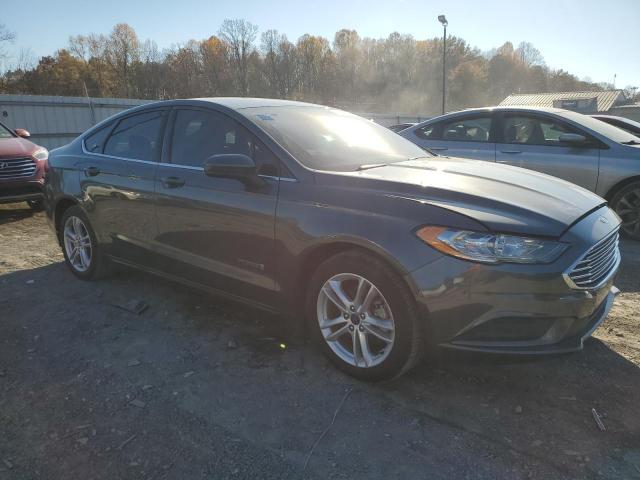 3FA6P0LU7JR169279 - 2018 FORD FUSION SE HYBRID GRAY photo 4