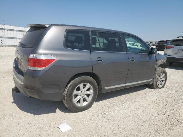 5TDBK3EH2DS207141 - 2013 TOYOTA HIGHLANDER BASE GRAY photo 3